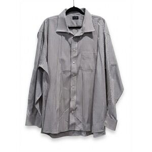 Gitman Bros Stripe Button Down USA MADE Mens 4XL Shirt Cotton Black White 20-35